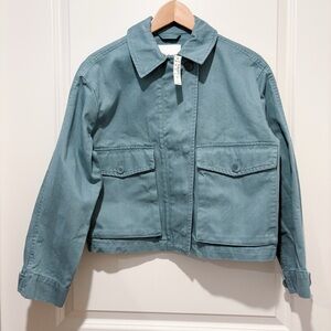 NWT Madewell cropped cargo jacket XXS